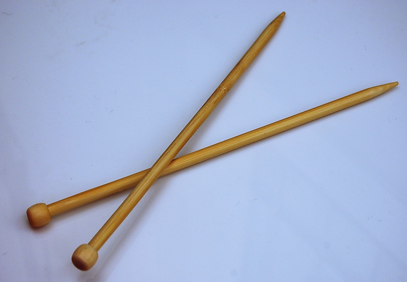 KWF Single Point Bamboo Knitting Needles -  9 inch - US  8 (5.0 mm)